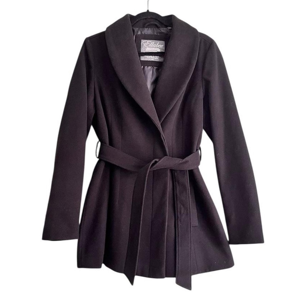 Vintage Black Wrap Coat